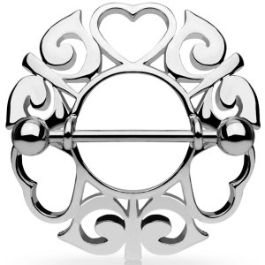 Steel Hearts Nipple Shield