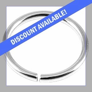 14 Carat White Gold Continuous Ring