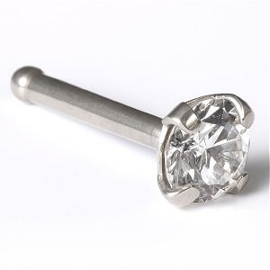 Steel Claw Set Jewel Nose Bone