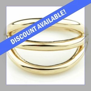 9ct Yellow Gold Triple Band Hinged Ring