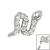 1.2mm Gauge Steel Jewelled Snake Attachment - Internally-Threaded - view 1