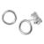 925 Sterling Silver Circle Ear Studs - view 1