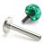 1.6mm Gauge Titanium Epoxy Ball Labret - Internally-Threaded - view 1