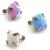 1.2mm Gauge Titanium Claw Set Opal Labret - Internally-Threaded - view 2