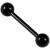 1.6mm Gauge PVD Black on Steel Barbell - view 1