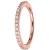1.4mm Jewelled PVD Rose Gold Hinged Ring - view 1
