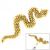 Threadless Gold-Plated Snake Attachment - view 1