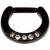 5 Gem PVD Black Septum Clicker Ring - view 1