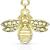 Gold-Plated Jewelled Bee Belly Bar - view 2