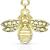 Gold-Plated Jewelled Bee Belly Bar - view 2