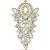 Gold-Plated Elegant Jewelled Cascade Belly Bar - view 2