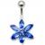 Jewelled Flower Belly Bar - view 5