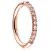 PVD Rose Gold on Titanium Half Pave Set Eternity Hinged Ring - view 1