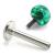 1.2mm Gauge Titanium Epoxy Ball Labret - Internally-Threaded - view 1