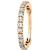 1.7mm Jewelled PVD Gold Hinged Ring - view 1