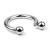 2.0mm Gauge Titanium Circular Barbell - Internally-Threaded - view 2