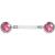 Jewelled Flexible Nipple Barbell - view 1