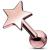 PVD Rose Gold on Steel Star Ear Stud - view 1