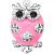 Jewelled Enamel Owl Belly Bar - view 2