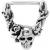 Steel Skull & Rose Nipple Clicker - view 1