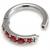 1.2mm Gauge Jewelled Steel Hinged Segment Ring - view 1