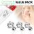 Triple Pack of Round Jewel Ear Studs - view 3