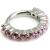 1.2mm Gauge Jewelled Steel Hinged Segment Ring - view 1