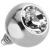 Titanium Jewelled Ball Dermal Anchor Attachment - view 1