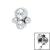 1.2mm Gauge Titanium Jewelled Cluster Attachment - Internally-Threaded - view 1