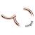 0.8mm Hinged PVD Rose Gold on Steel Smooth Segment Ring - view 2