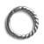 1.2mm Gauge Twisted Rope Steel Hinged Segment Ring - view 3