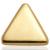 1.2mm Gauge 14ct Yellow Gold Triangle Attachment - Internally-Threaded - view 1