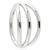 Hinged Titanium Triple Band Segment Ring - view 2