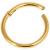 0.8mm Hinged 18ct Gold-Plated Steel Segment Ring - view 1