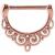 PVD Rose Gold Filigree Nipple Clicker - view 1