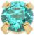 1.2mm Gauge 14ct Yellow Gold Claw Set Blue Topaz Gem Attachment - Internally-Threaded - view 1