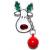 Christmas Belly Bar - Reindeer with Bauble - view 2