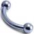 3.2mm Gauge Titanium Banana - Internally-Threaded - view 3