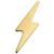 1.2mm Gauge 14ct Yellow Gold Lightning Bolt Attachment - Internally-Threaded - view 1