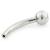 1.2mm Gauge Threadless Titanium Banana With One Fixed Ball - view 1