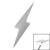 1.2mm Gauge Steel Lightning Bolt Attachment - Internally-Threaded - view 1