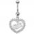 Sterling Silver 'Sister' Belly Bar - view 1