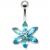 Jewelled Flower Belly Bar - view 2
