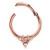 1.2mm Gauge Jewelled Rose Gold on Steel Hinged Segment Ring - view 2