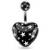 Multi Stars Heart-Shaped Belly Bar - view 2