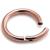 3.2mm Gauge Hinged PVD Rose Gold on Steel Segment Ring - view 1