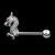 Dragon Nipple Barbell with Ball - view 1