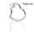 14ct White Gold Heart-Shaped Jewelled Continuous Ring - view 2