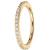 1.4mm Jewelled PVD Gold Hinged Ring - view 1