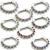 11 Gem Jewelled Steel Septum Clicker Ring - view 2